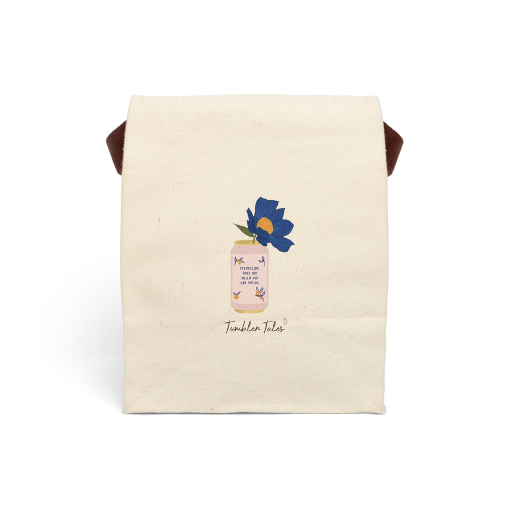 Struggling Doesn’t Mean You’re Failing – Canvas Lunch Bag