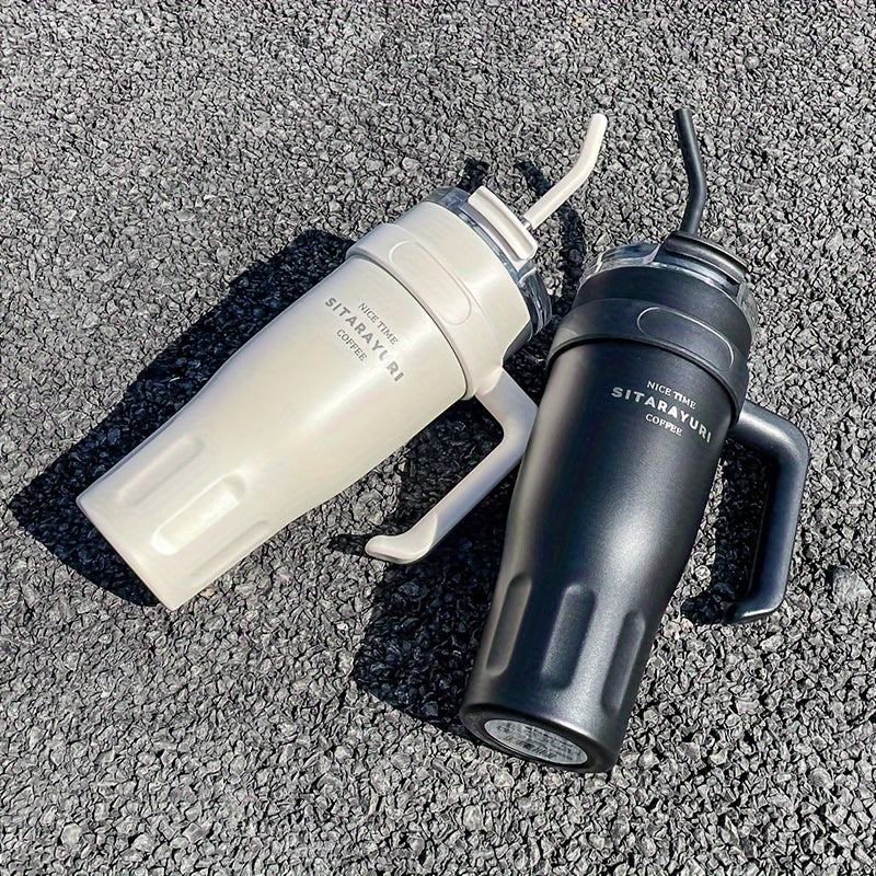 1140ML Stainless Steel Insulated Water Tumbler with Straw