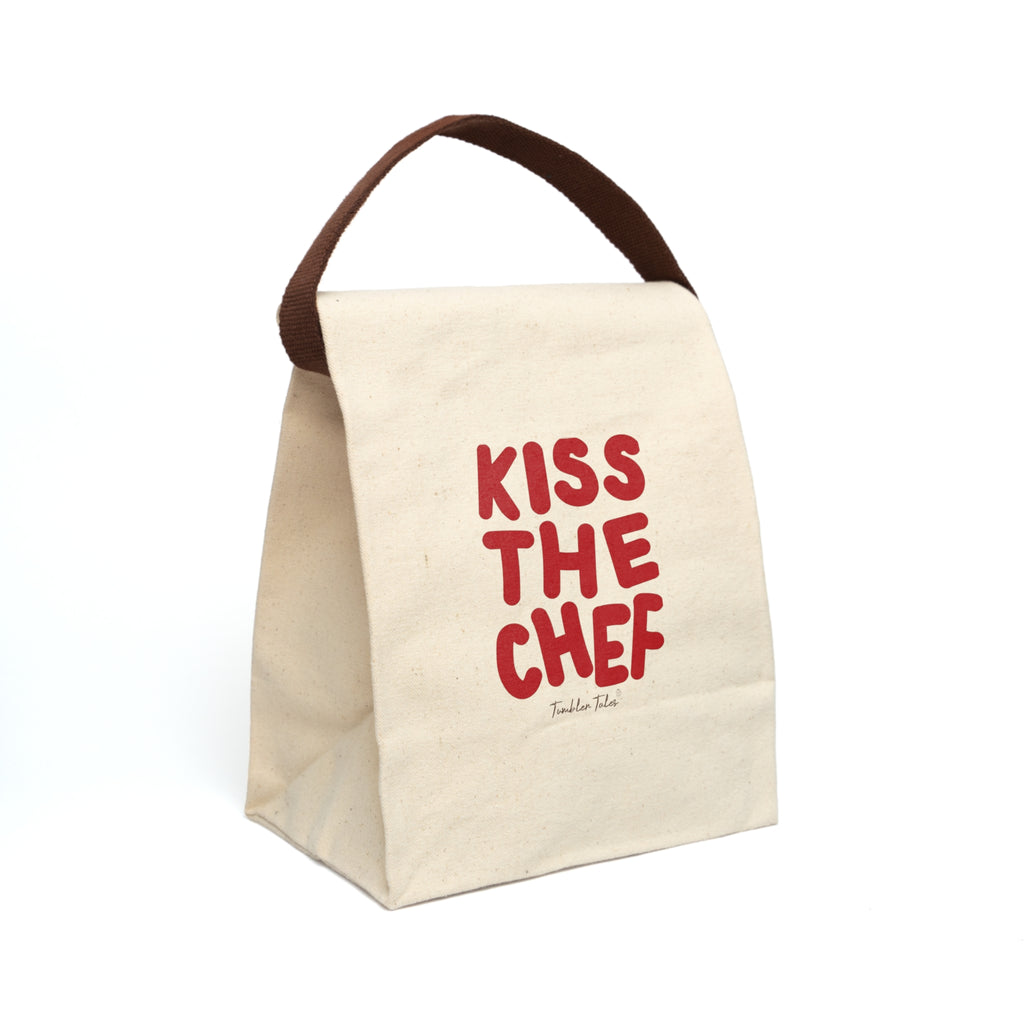 Kiss the Chef Canvas Lunch Bag
