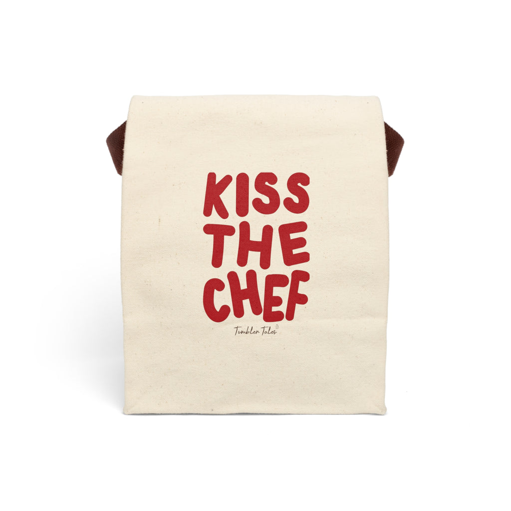 Kiss the Chef Canvas Lunch Bag