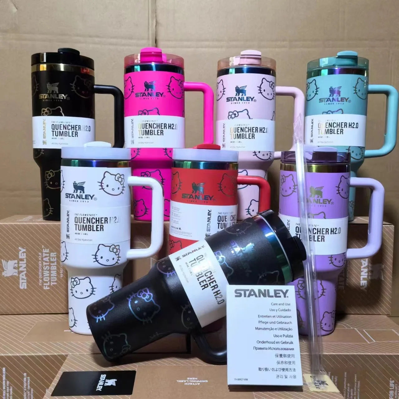 Stanley Quencher H2.0 40oz Tumbler with Handle & Straw - Drinkware