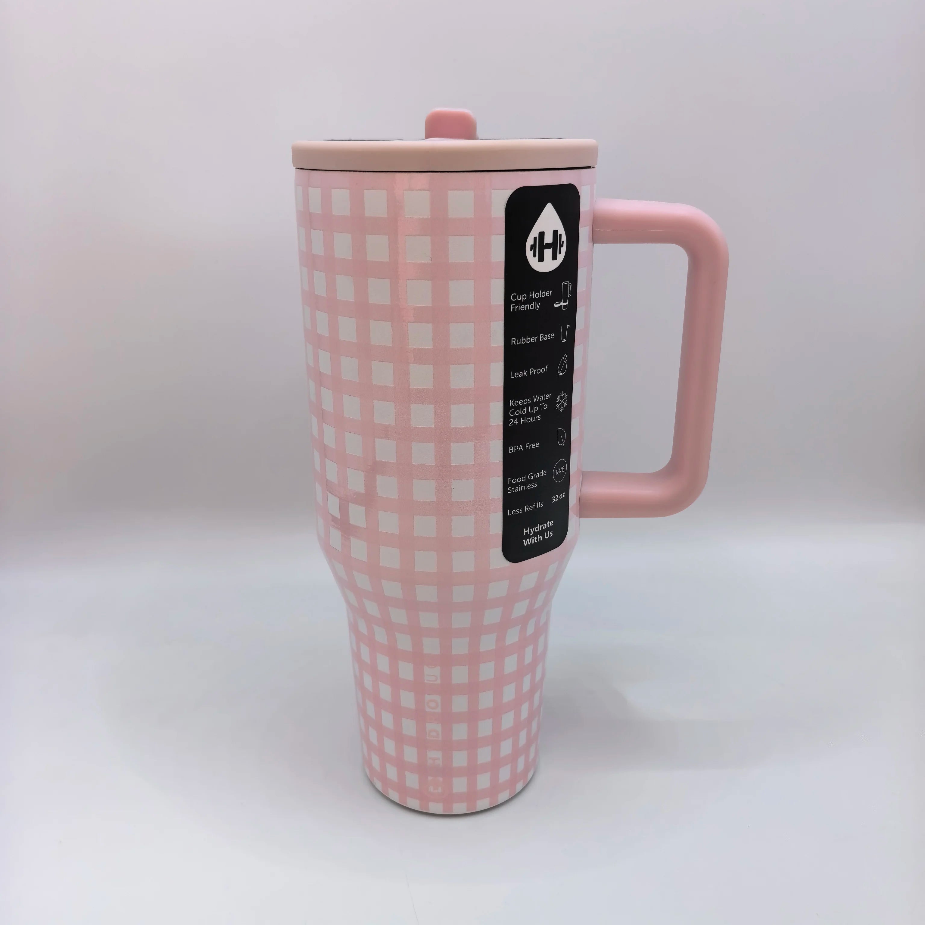 HydroJug 32oz/40oz Insulated Drinkware – Stainless Steel Double Wall Thermal Tumbler with Straw Lid