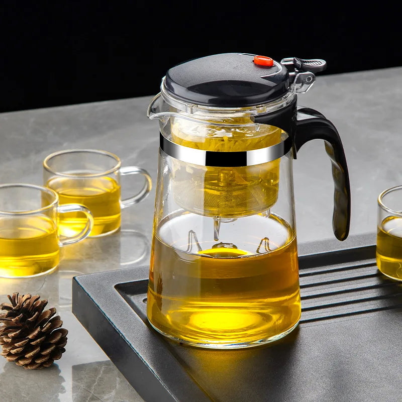 Crystal Heat-Resistant Glass Teapot
