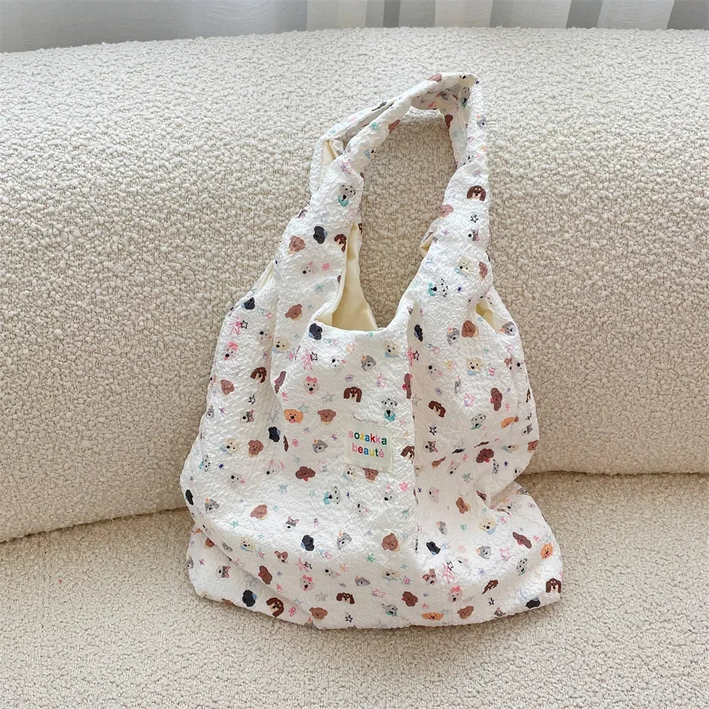 Cute Korean Cartoon Tote Bag