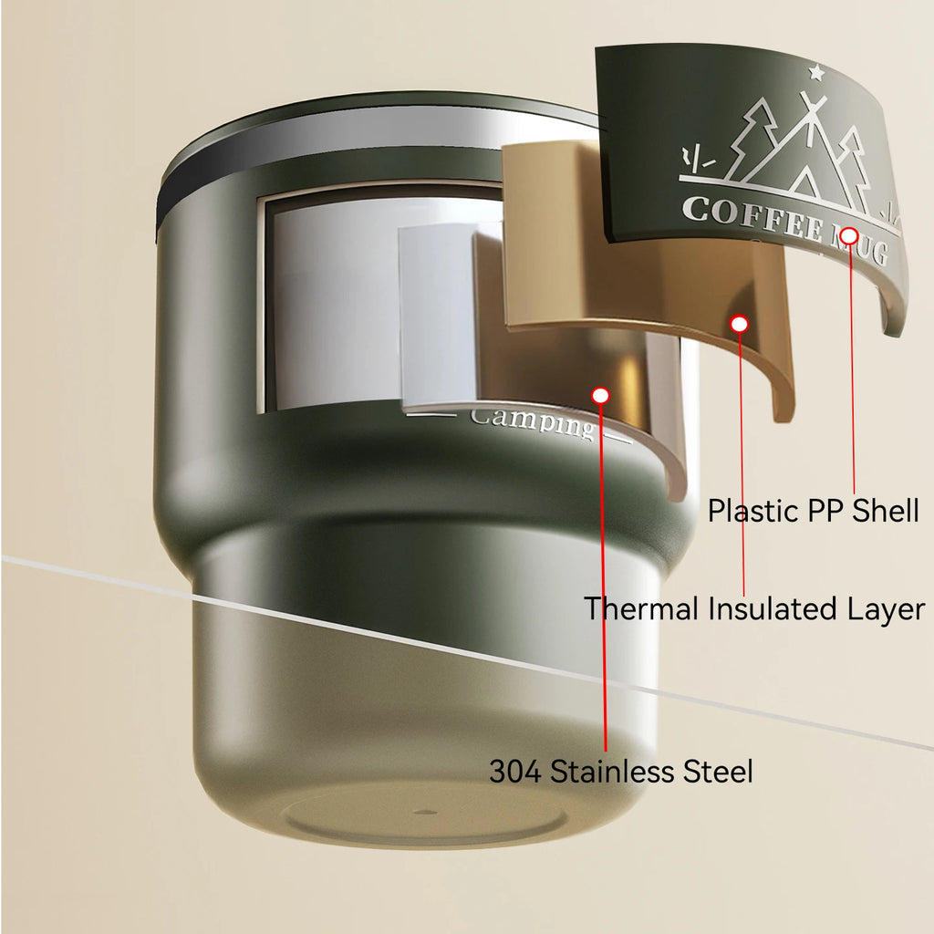 400ml Insulated Drinkware – Stainless Steel Thermal Coffee Cup | Sealed & Portable for Everyday Use