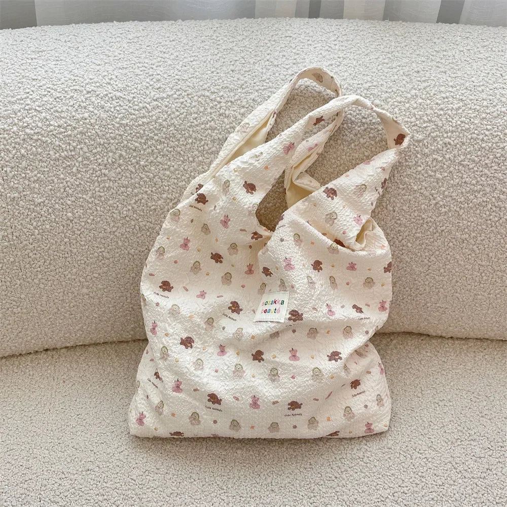 Cute Korean Cartoon Tote Bag