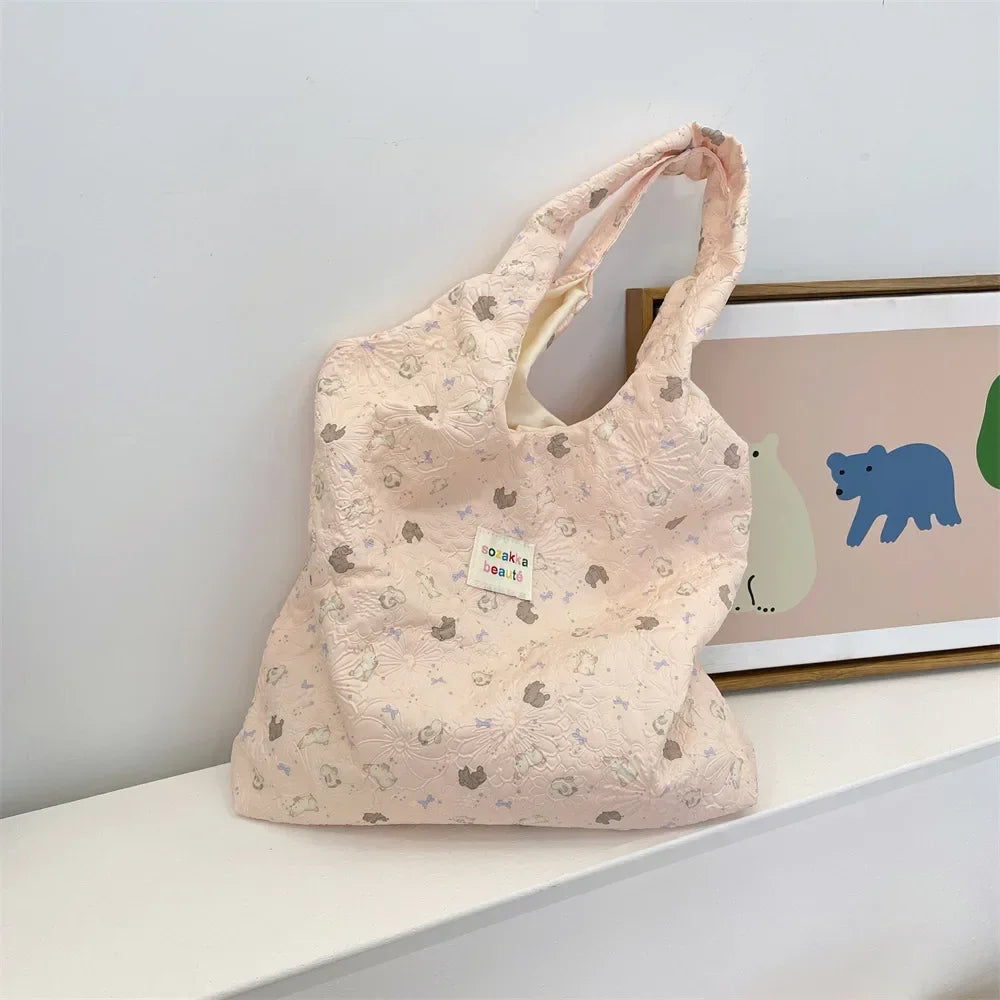 Cute Korean Cartoon Tote Bag