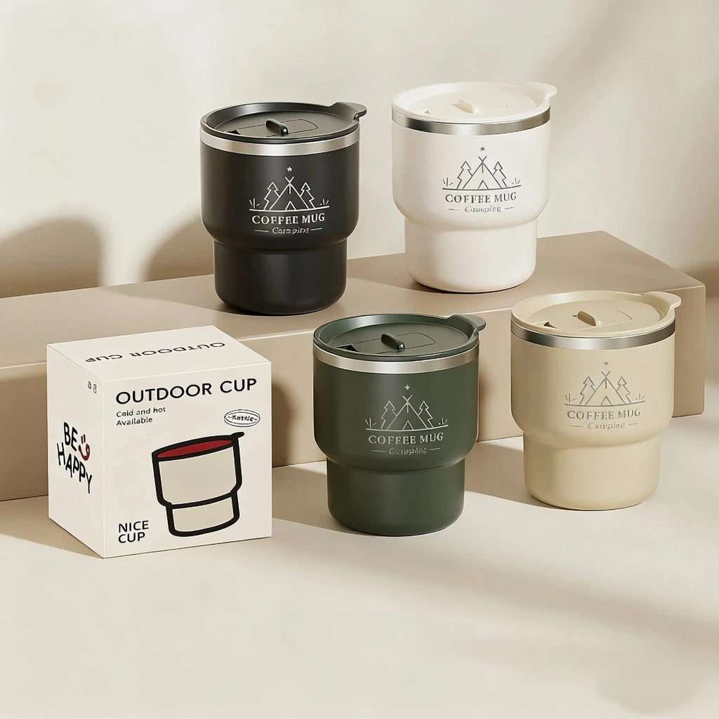 400ml Insulated Drinkware – Stainless Steel Thermal Coffee Cup | Sealed & Portable for Everyday Use