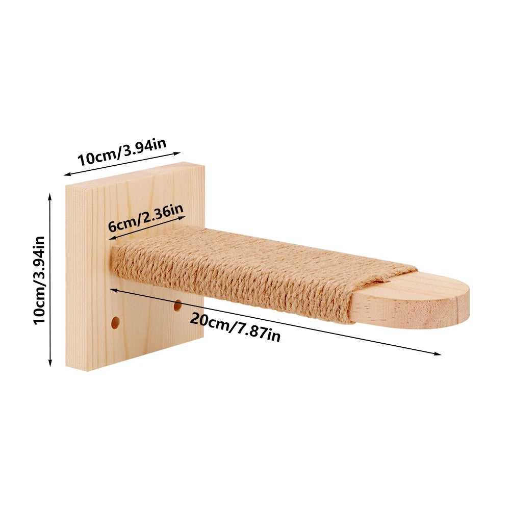 Cat Climbing Wall with Rope Ladder