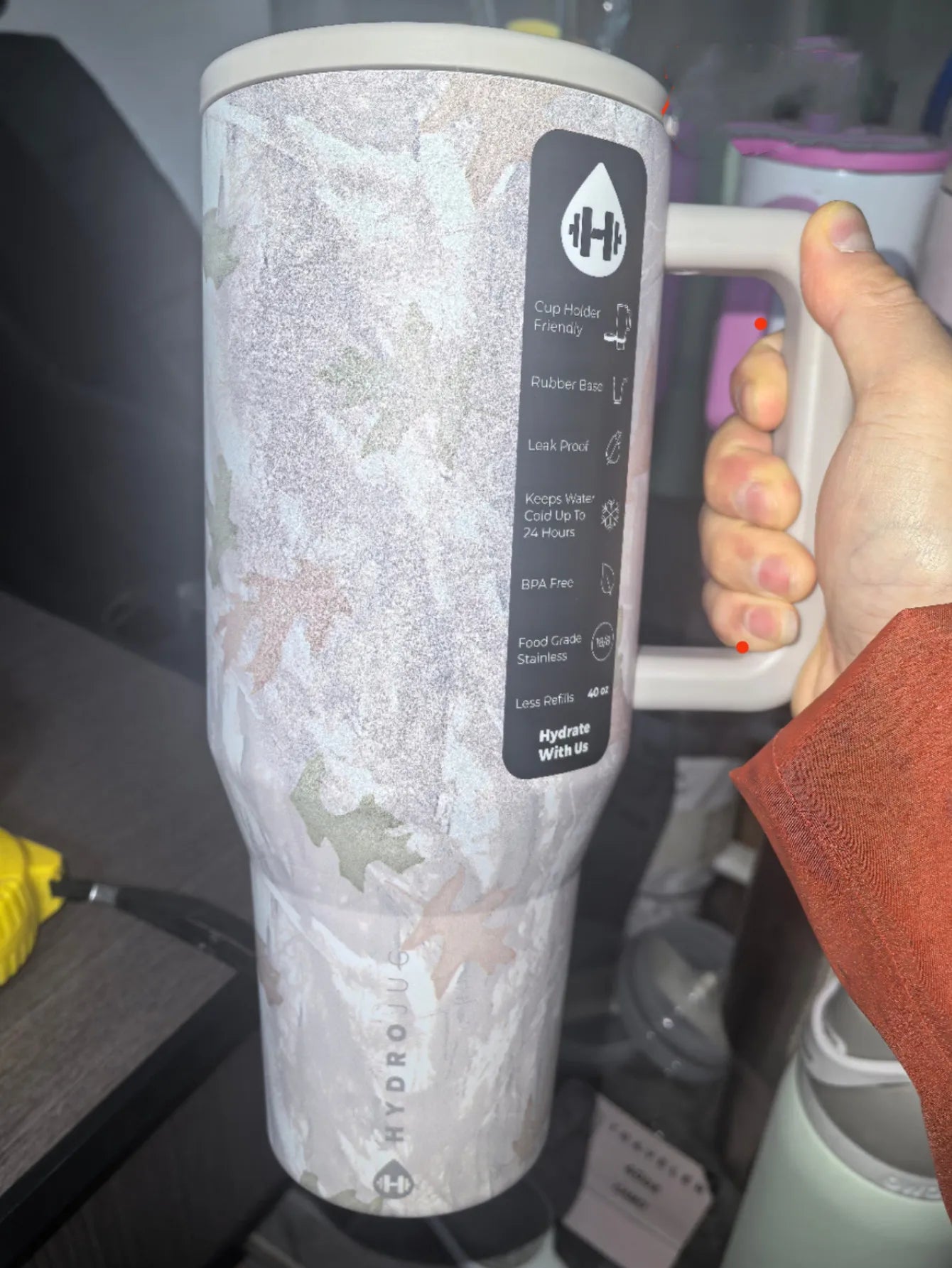 HydroJug 32oz/40oz Insulated Drinkware – Stainless Steel Double Wall Thermal Tumbler with Straw Lid