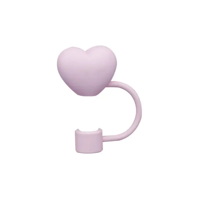 Kawaii Hearts & Bear Silicone Straw Caps – Stanley Cup & Tumbler Accessories (10mm)