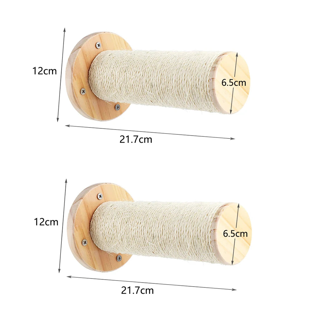 Cat Climbing Wall with Rope Ladder