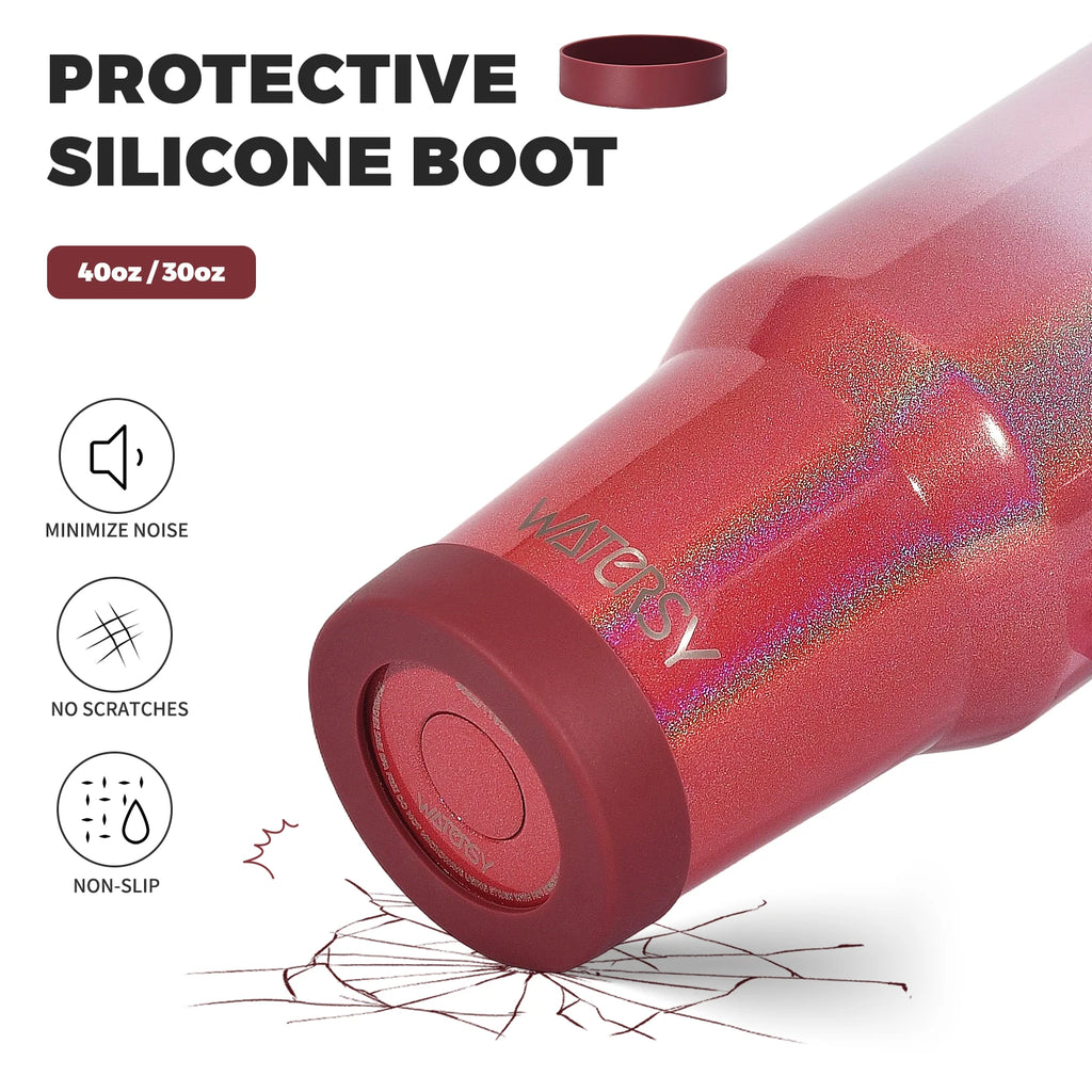 WATERSY 30/40oz Insulated Drinkware – Stainless Steel Tumbler with Handle & Straw