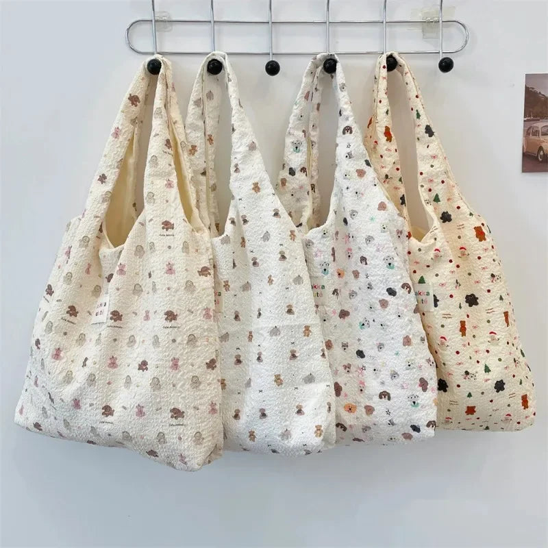 Cute Korean Cartoon Tote Bag