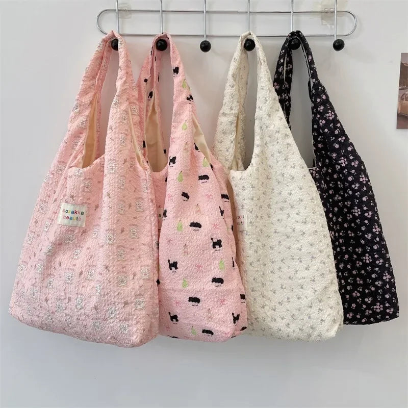 Cute Korean Cartoon Tote Bag